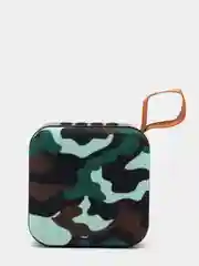 Зеленый квадратная блютуз колонка
