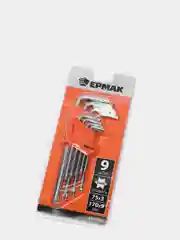 Набор ключей TORX-профиль 9 предметов, 75 х 3 мм - 170 х 9 мм