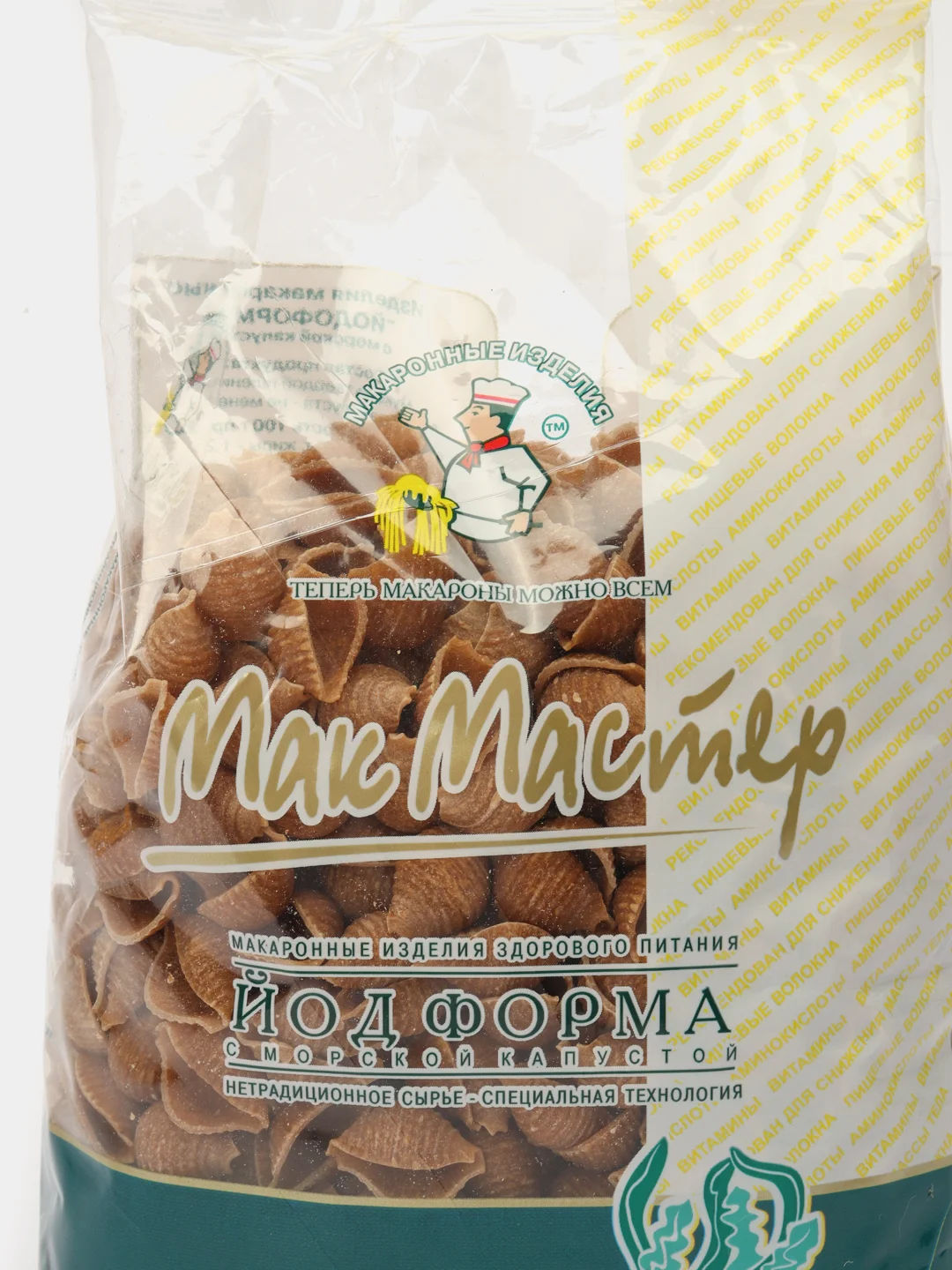 Макаронные изделия "МакМастер", макароны йодформа ракушка, 300 гр