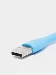 Голубой портативный USB мини-вентилятор на гибкой ножке