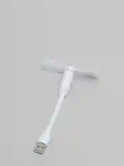 Белый портативный USB мини-вентилятор на гибкой ножке