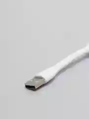 Белый портативный USB мини-вентилятор на гибкой ножке