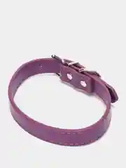 Пурпурный ошейник кожаный для собак и кошек