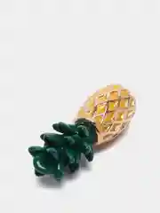 Желтый кабошон подвеска флоризель металл