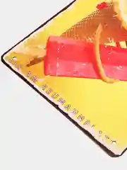 Багровый винтажные жестяные таблички "Мороженое"