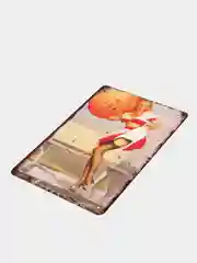 Бирюзовый винтажные жестяные таблички "Pin up Girls"