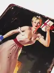 Белый винтажные жестяные таблички "Pin up Girls"