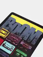 Бордовый винтажные жестяные таблички "Музыка"