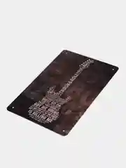 Белый винтажные жестяные таблички "Музыка"