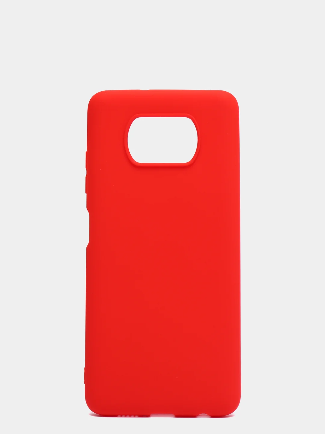 Красный чехол для Xiaomi Poco X3 NFC / Poco X3 Pro, силиконовый, матовый