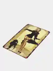 Бежевый меланж винтажные жестяные таблички "Pin up Girls"