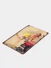 Багровый винтажные жестяные таблички "Pin up Girls"
