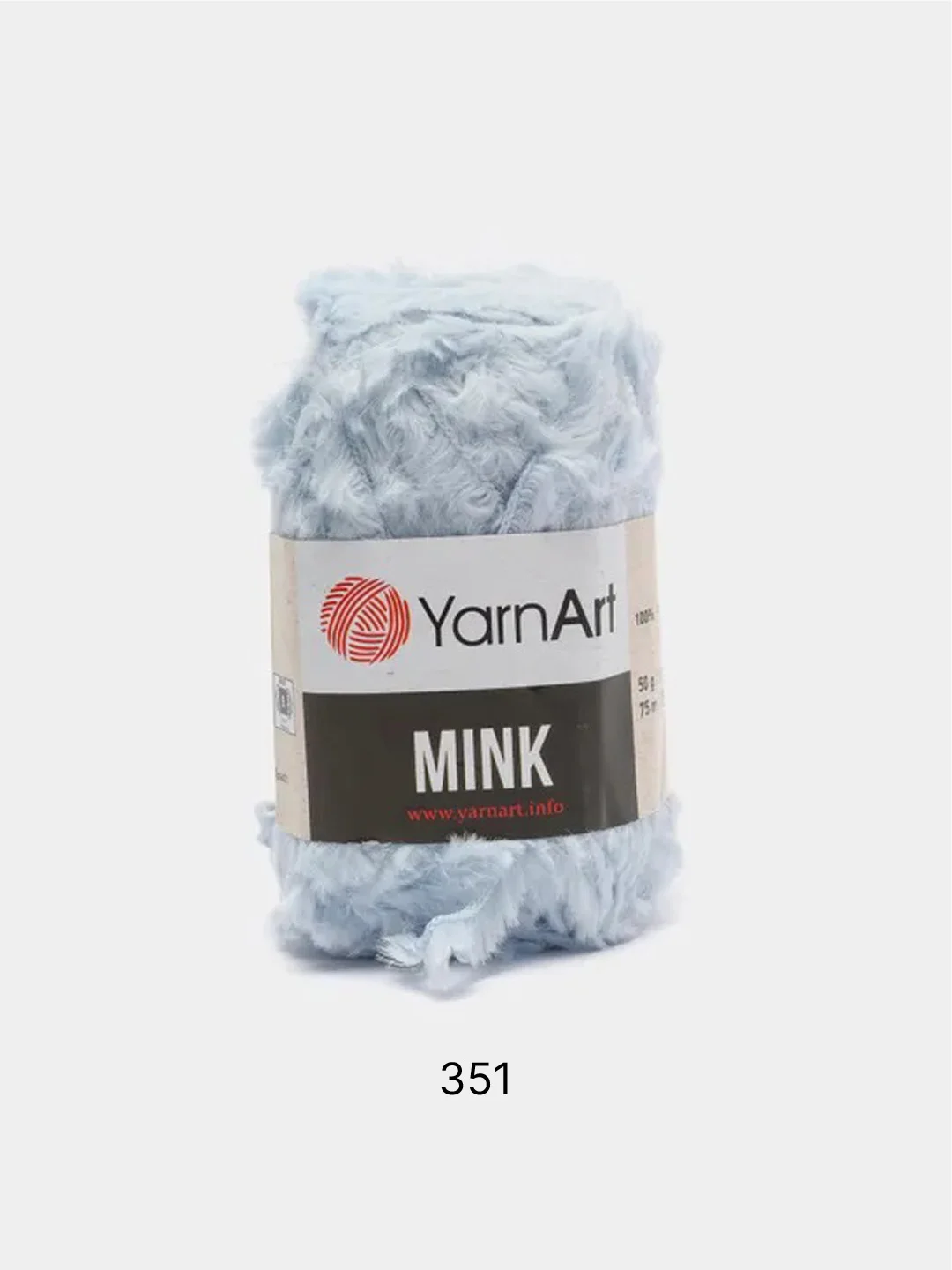 Голубой пряжа YarnArt Mink,100% полиамид, 50 г, 175 м