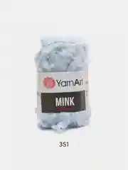 Голубой пряжа YarnArt Mink,100% полиамид, 50 г, 175 м
