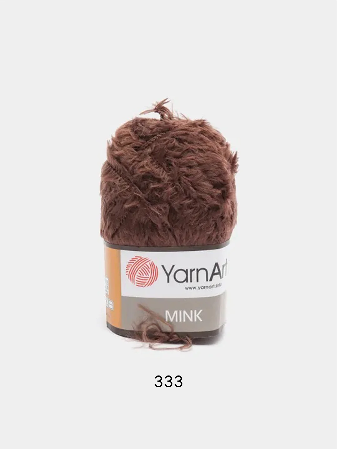 Коричневый пряжа YarnArt Mink,100% полиамид, 50 г, 175 м