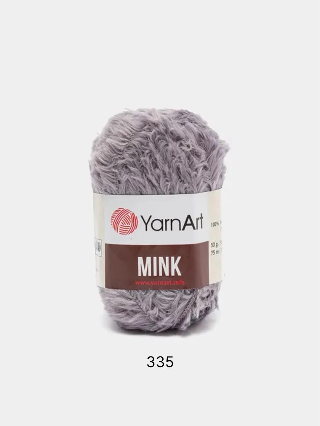 Серый пряжа YarnArt Mink,100% полиамид, 50 г, 175 м