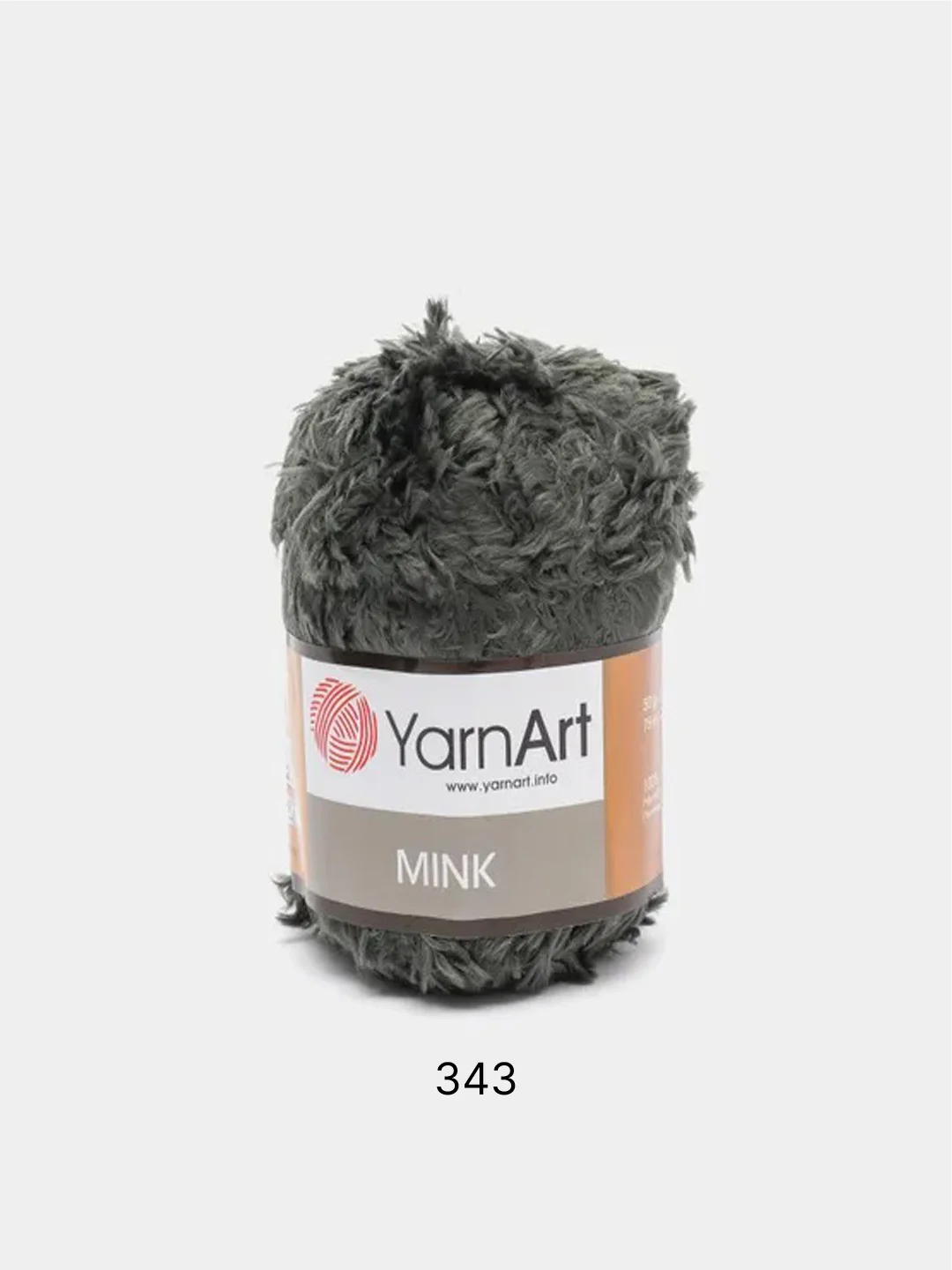 Тёмно-серый пряжа YarnArt Mink,100% полиамид, 50 г, 175 м