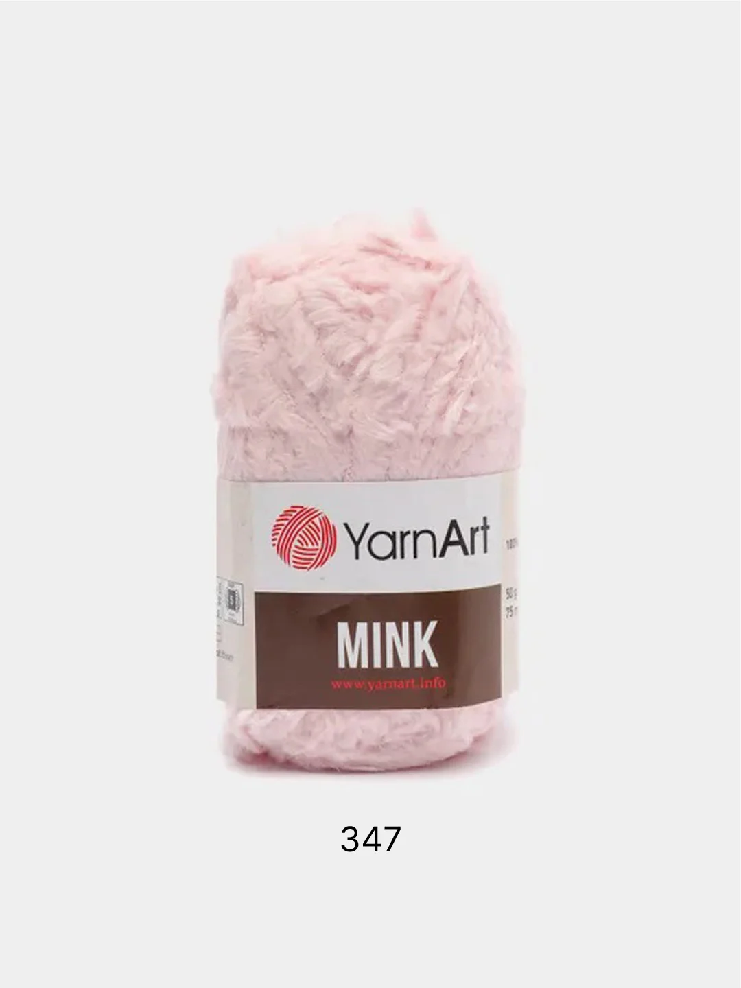 Розовый пряжа YarnArt Mink,100% полиамид, 50 г, 175 м