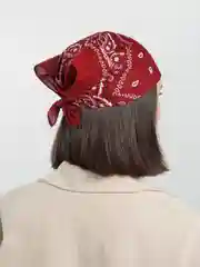 Бордовый бандана с принтом