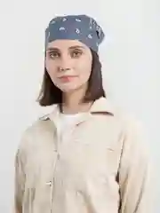 Серый бандана с принтом
