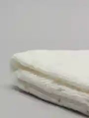 Белый детский плед, вязаный, хлопковый