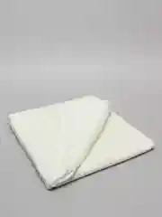 Белый детский плед, вязаный, хлопковый