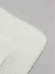 Белый детский плед, вязаный, хлопковый
