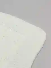 Белый детский плед, вязаный, хлопковый