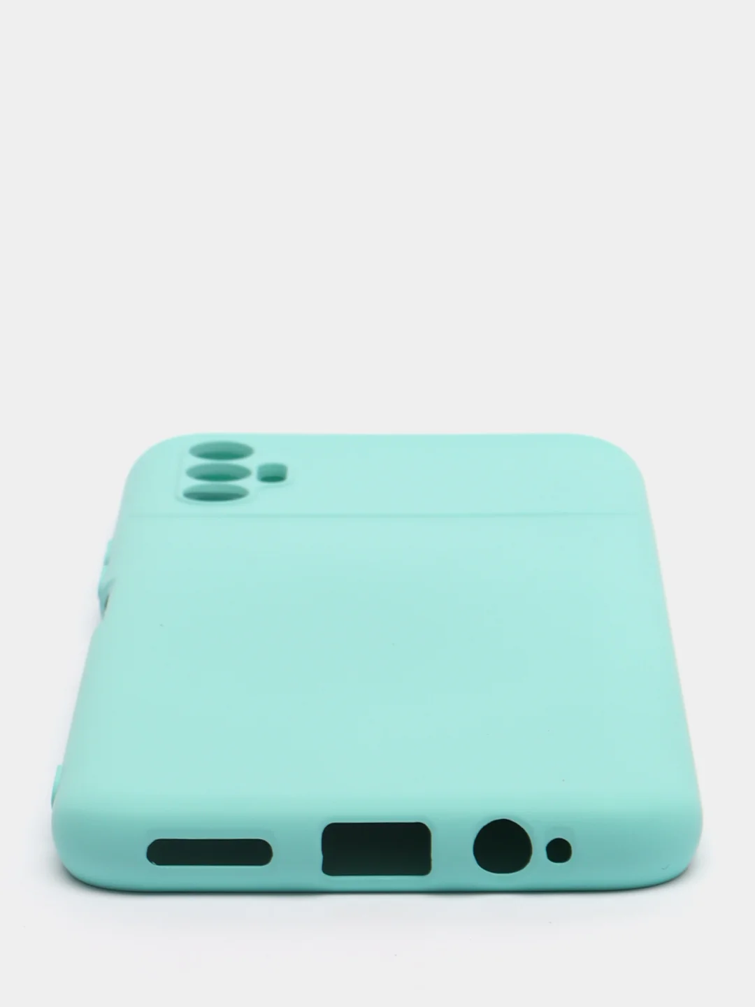 Бирюзовый чехол для TECNO SPARK 8P, с защитой камеры и бархатом внутри