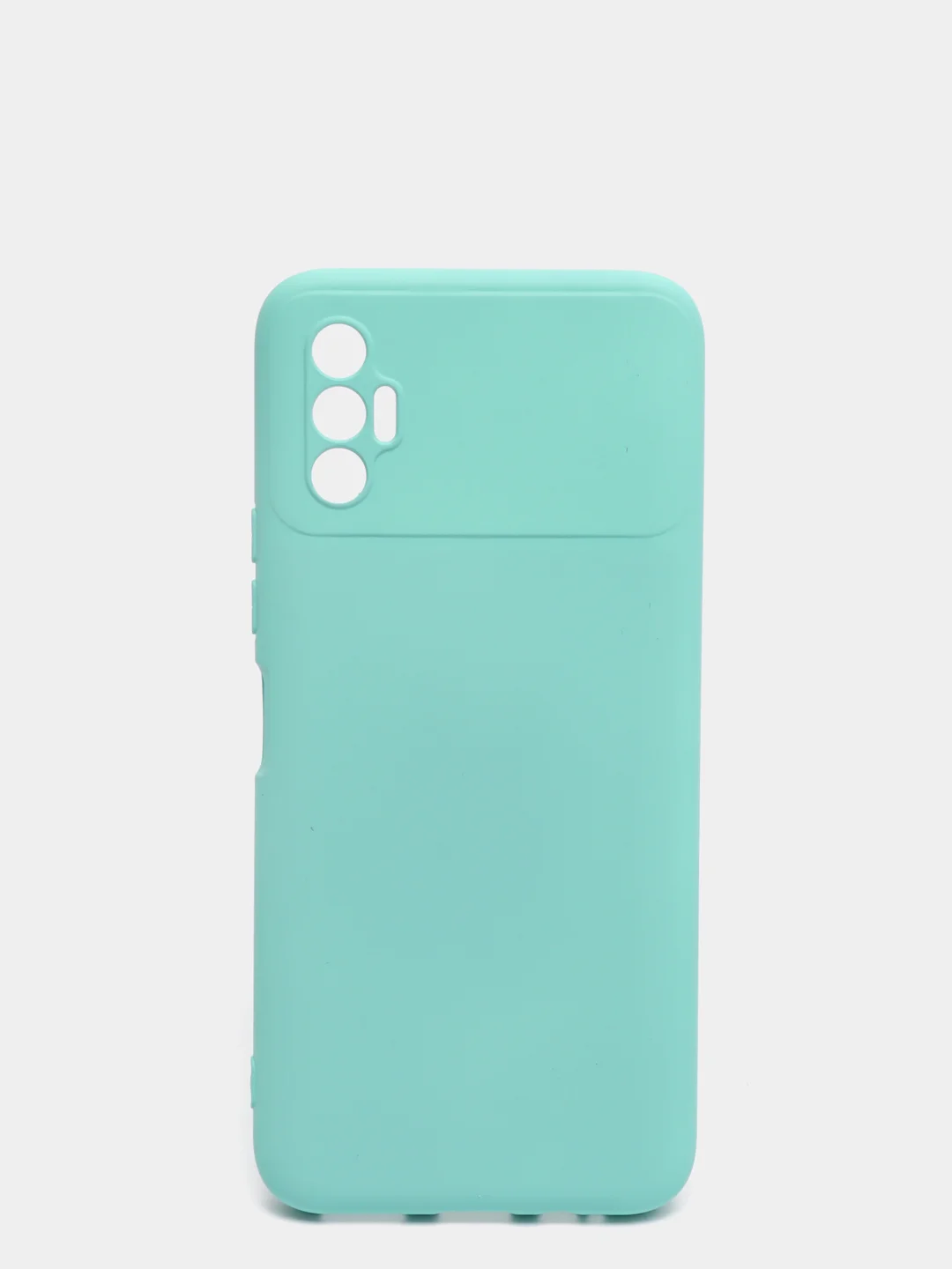 Бирюзовый чехол для TECNO SPARK 8P, с защитой камеры и бархатом внутри