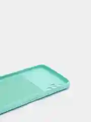 Бирюзовый чехол для TECNO SPARK 8P, с защитой камеры и бархатом внутри