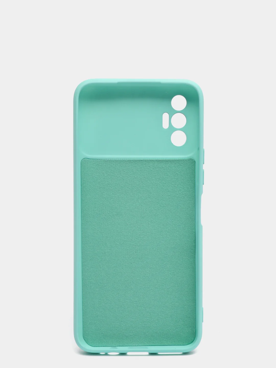 Бирюзовый чехол для TECNO SPARK 8P, с защитой камеры и бархатом внутри