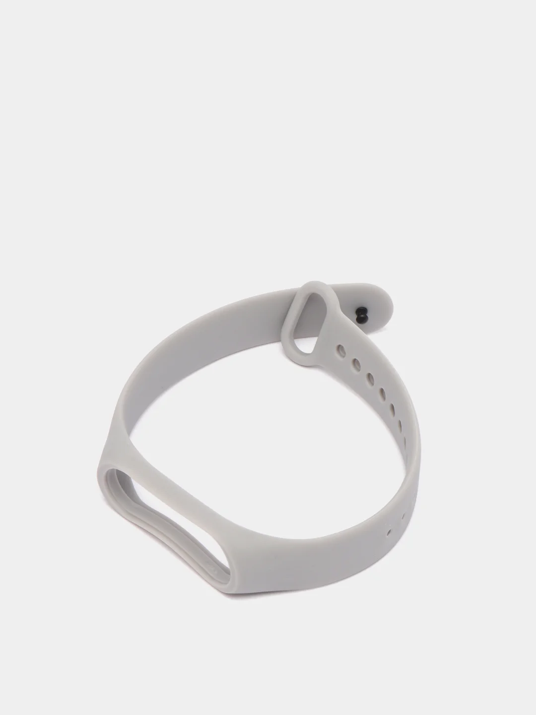 Серый ремешок Mi Band 3 / Mi band 4, однотонный, силиконовый