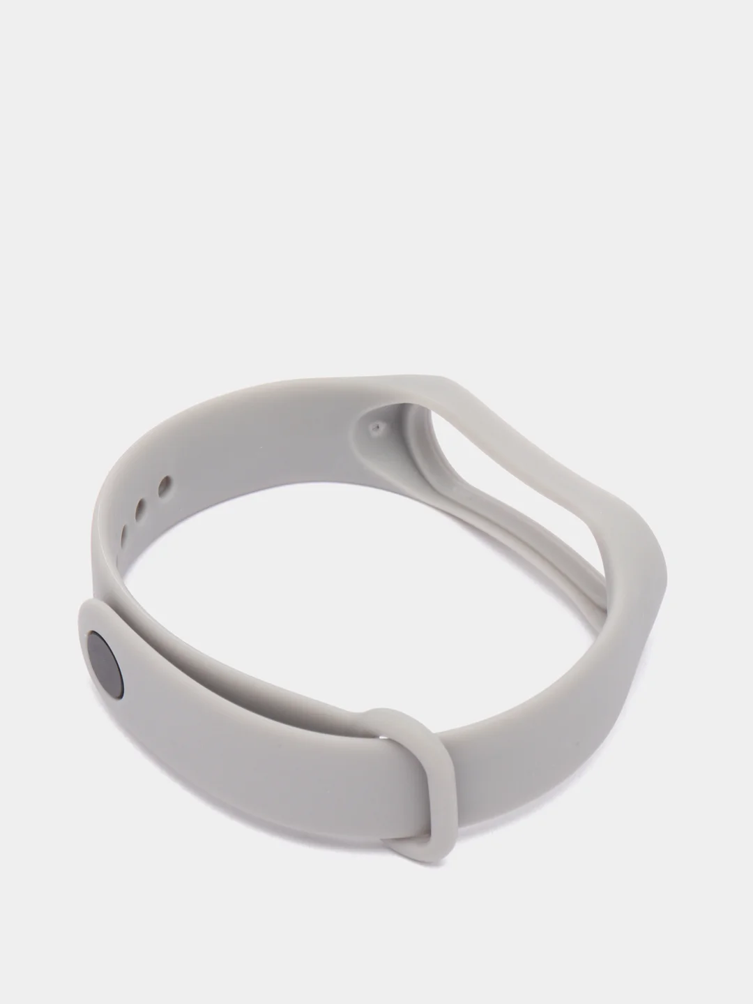 Серый ремешок Mi Band 3 / Mi band 4, однотонный, силиконовый