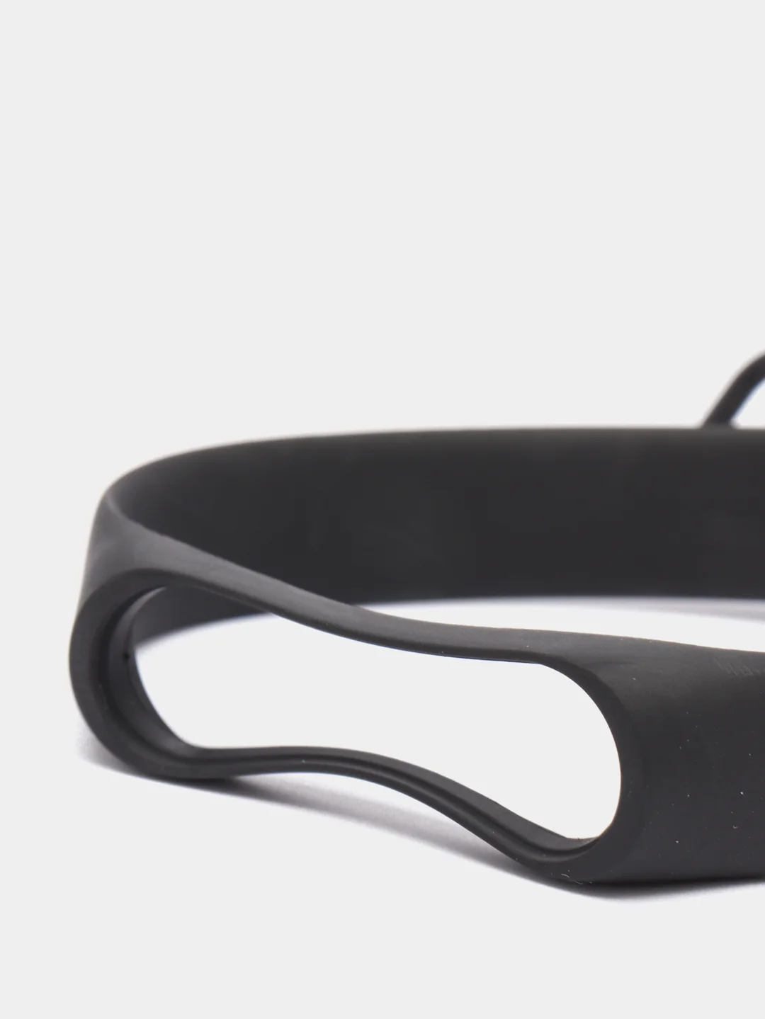 Черный ремешок Mi Band 3 / Mi band 4, однотонный, силиконовый