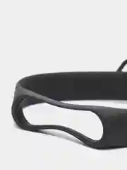 Черный ремешок Mi Band 3 / Mi band 4, однотонный, силиконовый