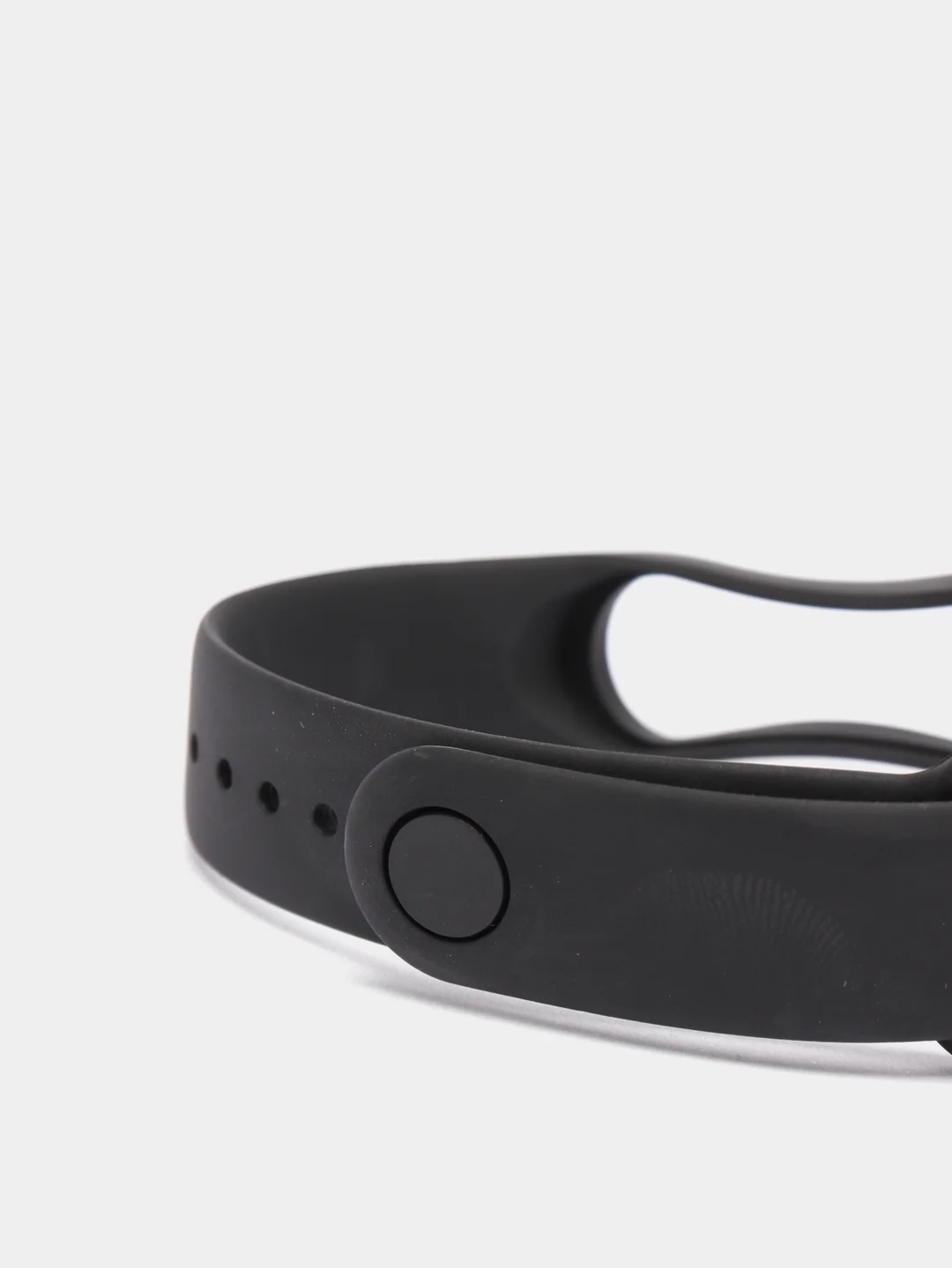 Черный ремешок Mi Band 3 / Mi band 4, однотонный, силиконовый