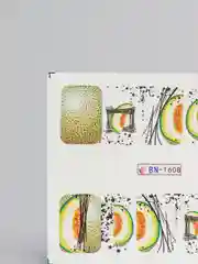 Лесной зеленый наклейки для ногтей Фрукты