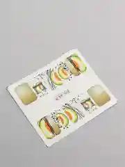Лесной зеленый наклейки для ногтей Фрукты