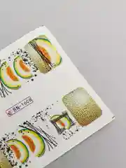 Лесной зеленый наклейки для ногтей Фрукты