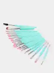 Мятный набор кистей для макияжа, 20 штук