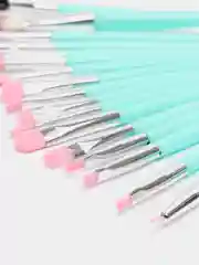 Мятный набор кистей для макияжа, 20 штук