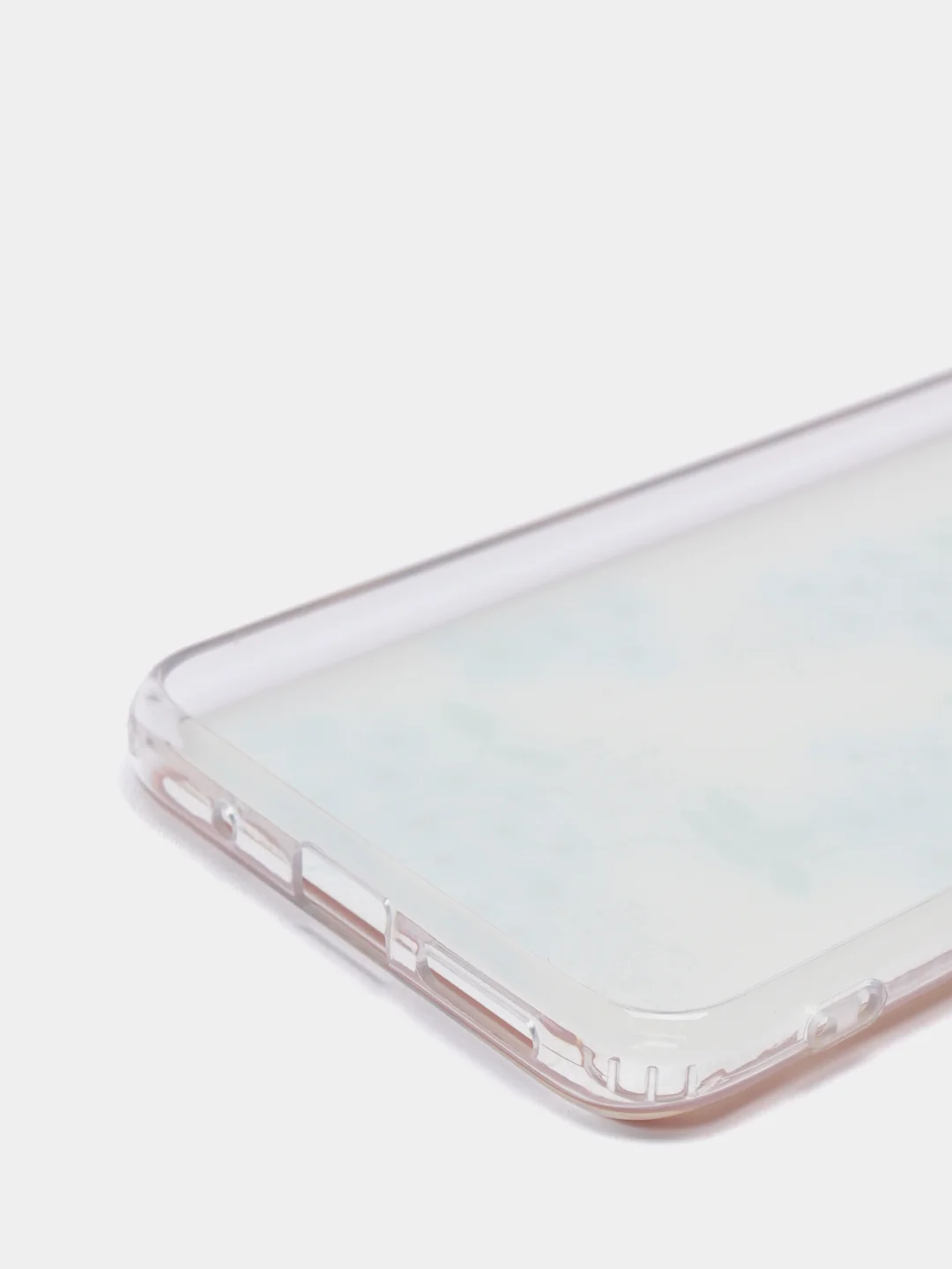Белый чехол Xiaomi Redmi 10, Сяоми Редми 10 силиконовый мраморный рисунок