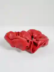 Багровый резинка для волос из экокожи