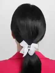 Белый резинки для волос, бант, 2 штуки