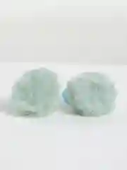Мятный резинки для волос 2шт с помпоном
