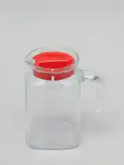 Кувшин графин стеклянный для воды с крышкой, 0,6 л