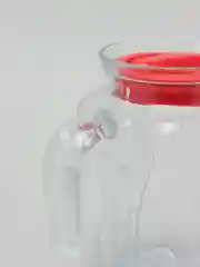 Кувшин графин стеклянный для воды с крышкой, 0,6 л