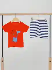 Красный комплект для мальчика: футболка и шорты, детский
