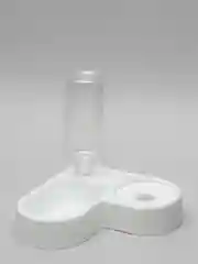 Белый миска угловая для домашних животных